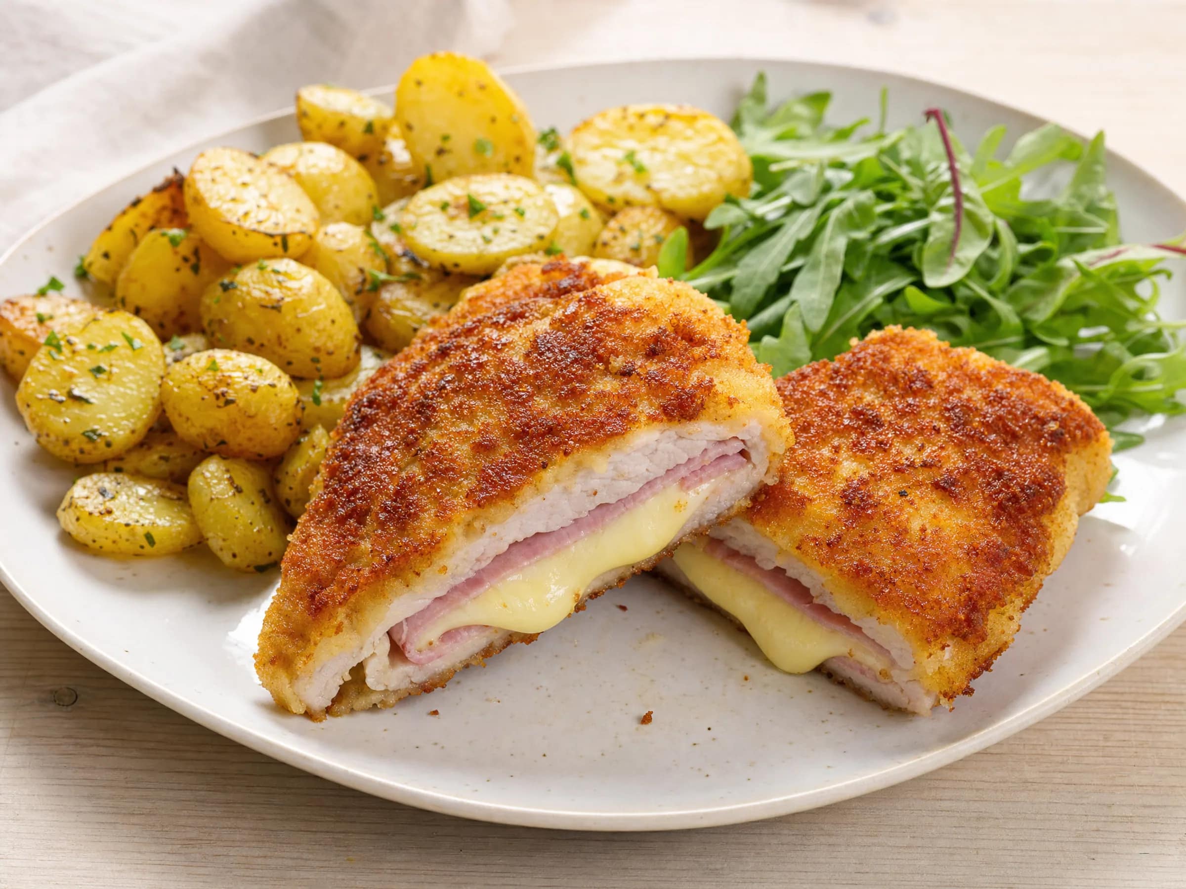 Cordon Bleu aus der Pfanne mit Airfryer-Option