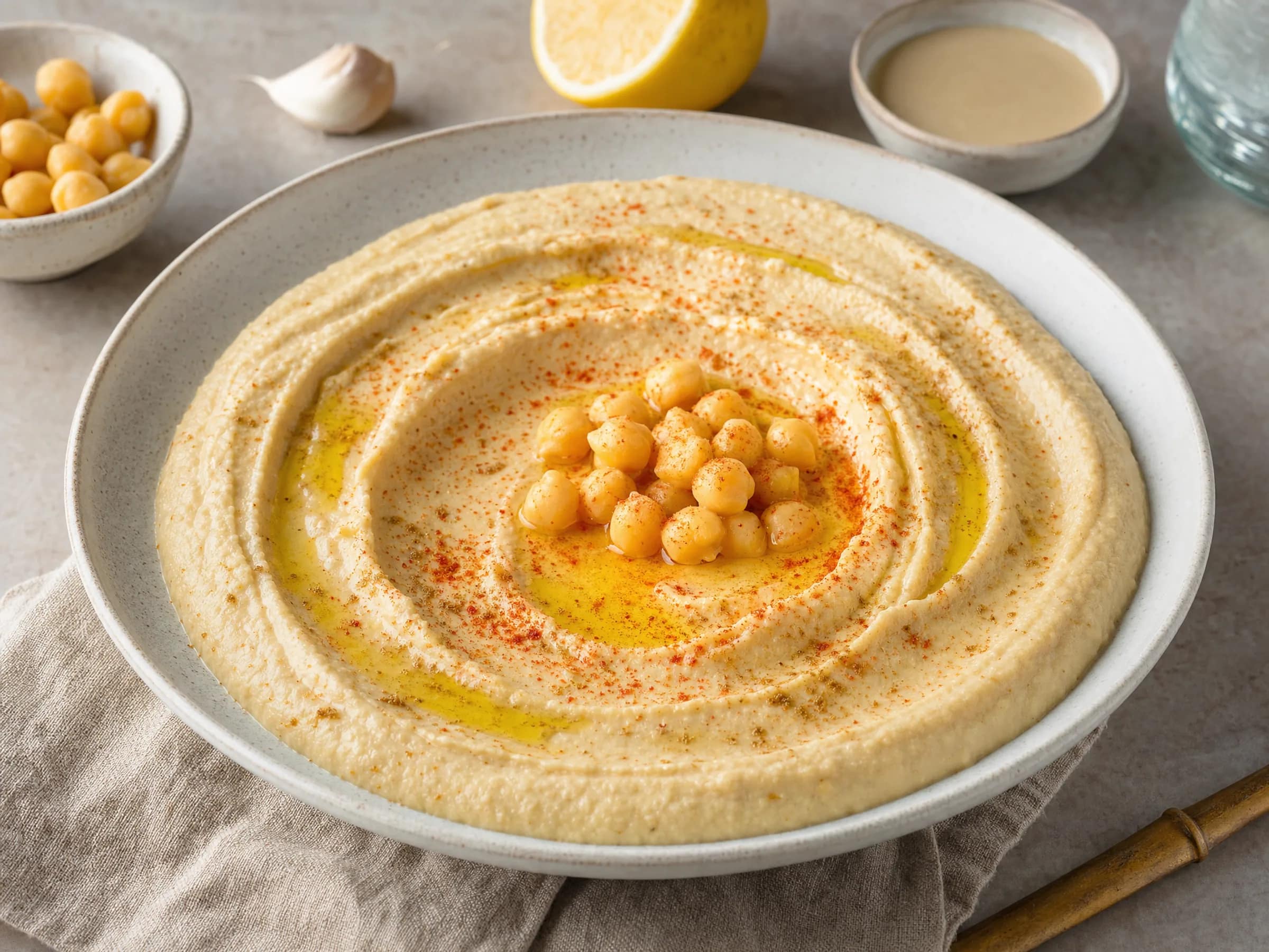 Hummus mit Tahini nach arabischer Art