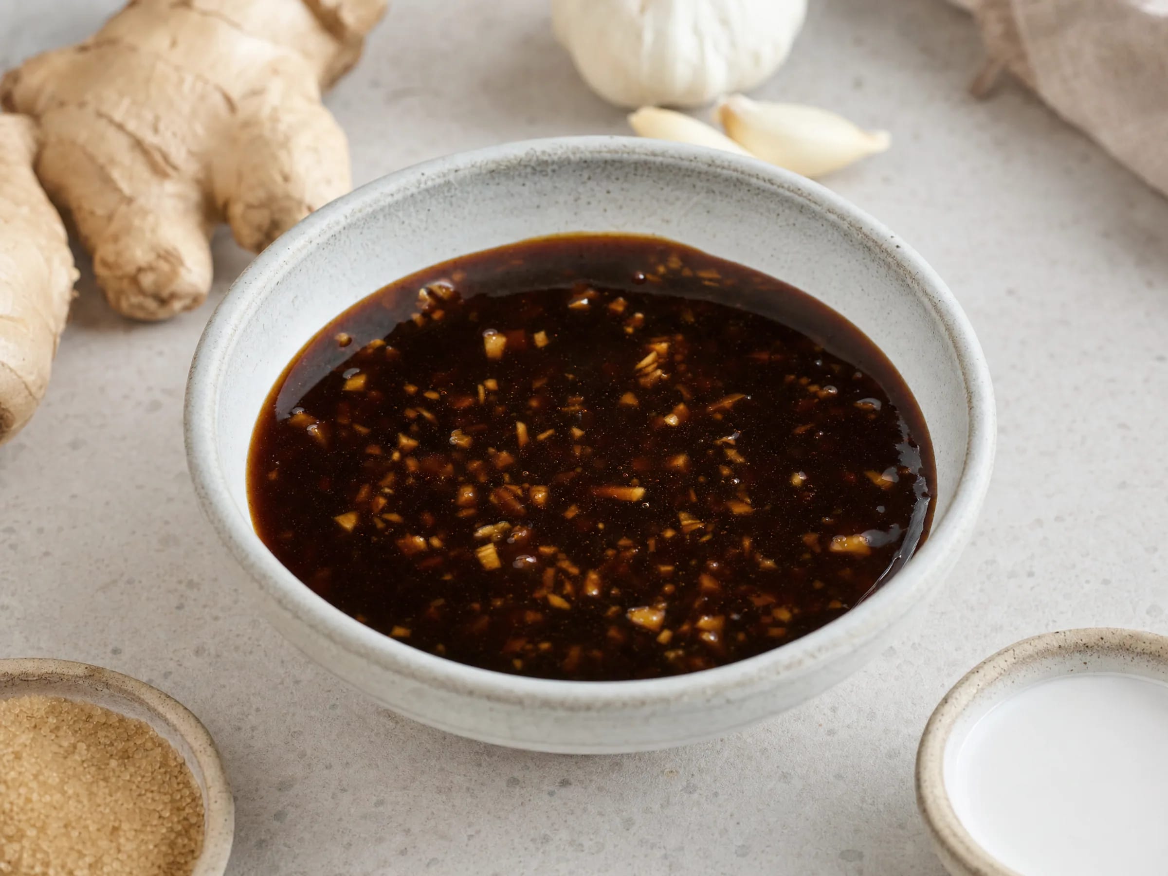 Teriyaki-Sauce selber machen – glänzend und würzig-süß fertig angerichtet