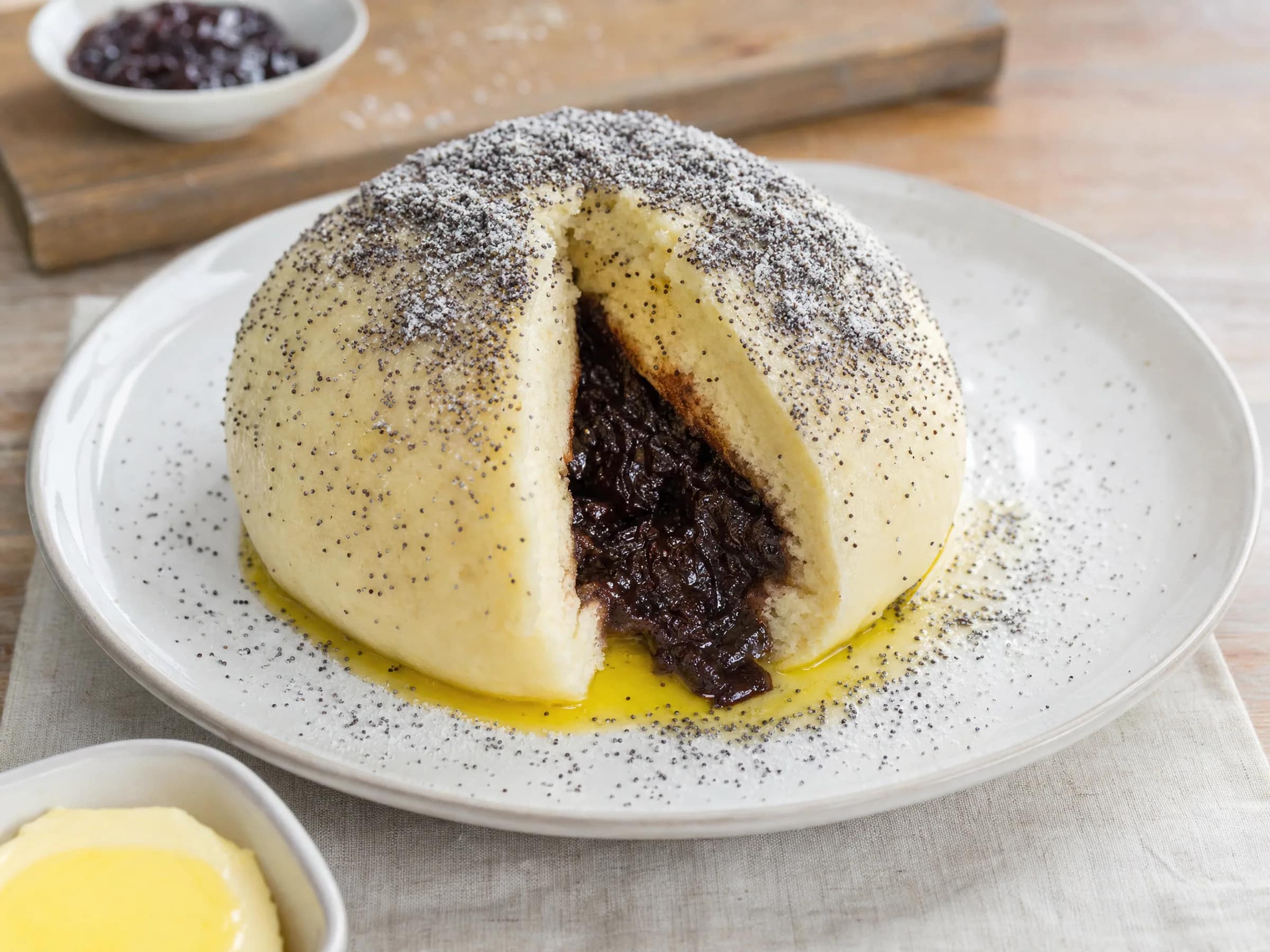 Germknödel mit Powidl – gedämpft und dicht gefüllt