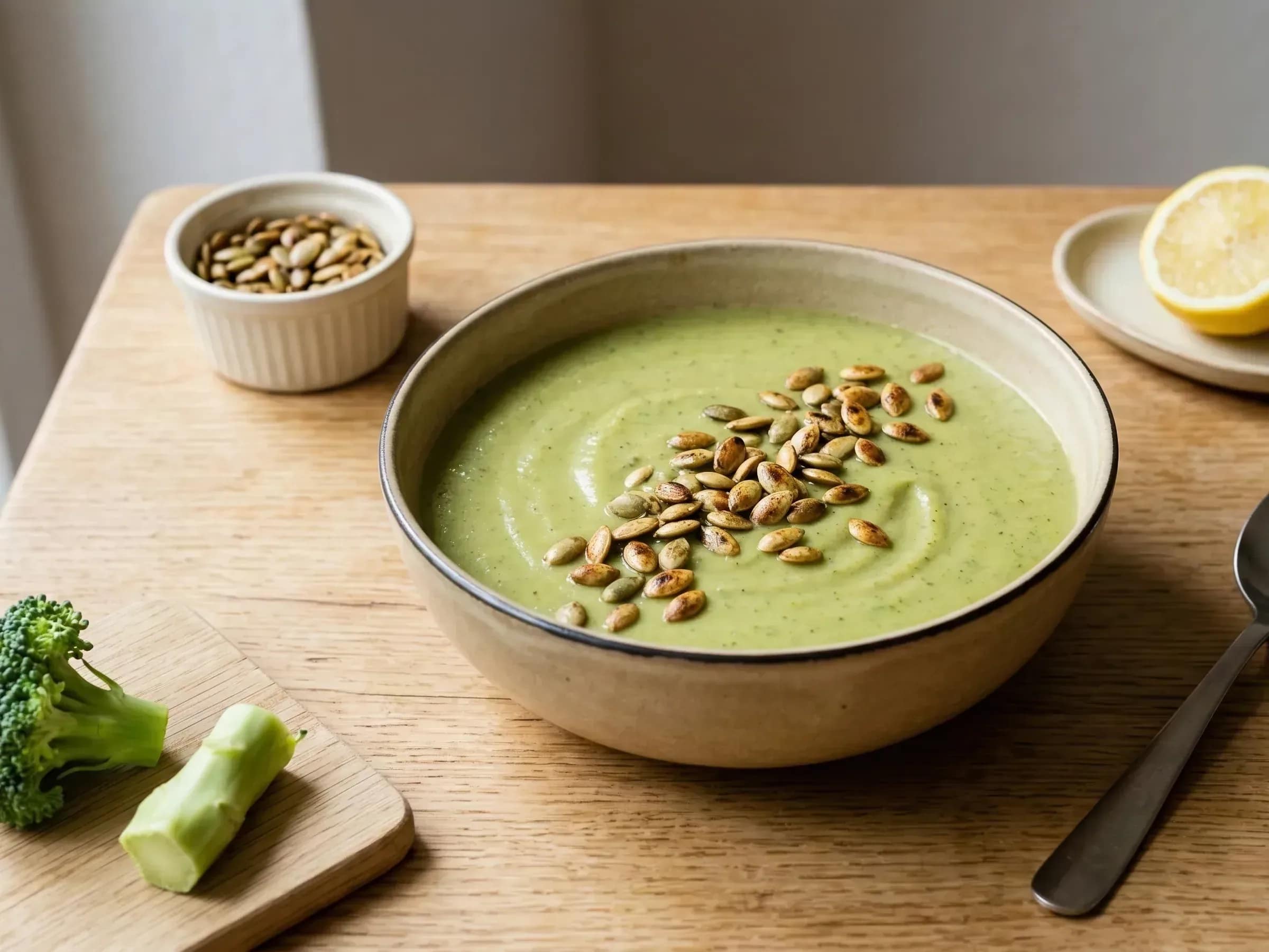 Cremige Brokkolisuppe mit Kartoffeln