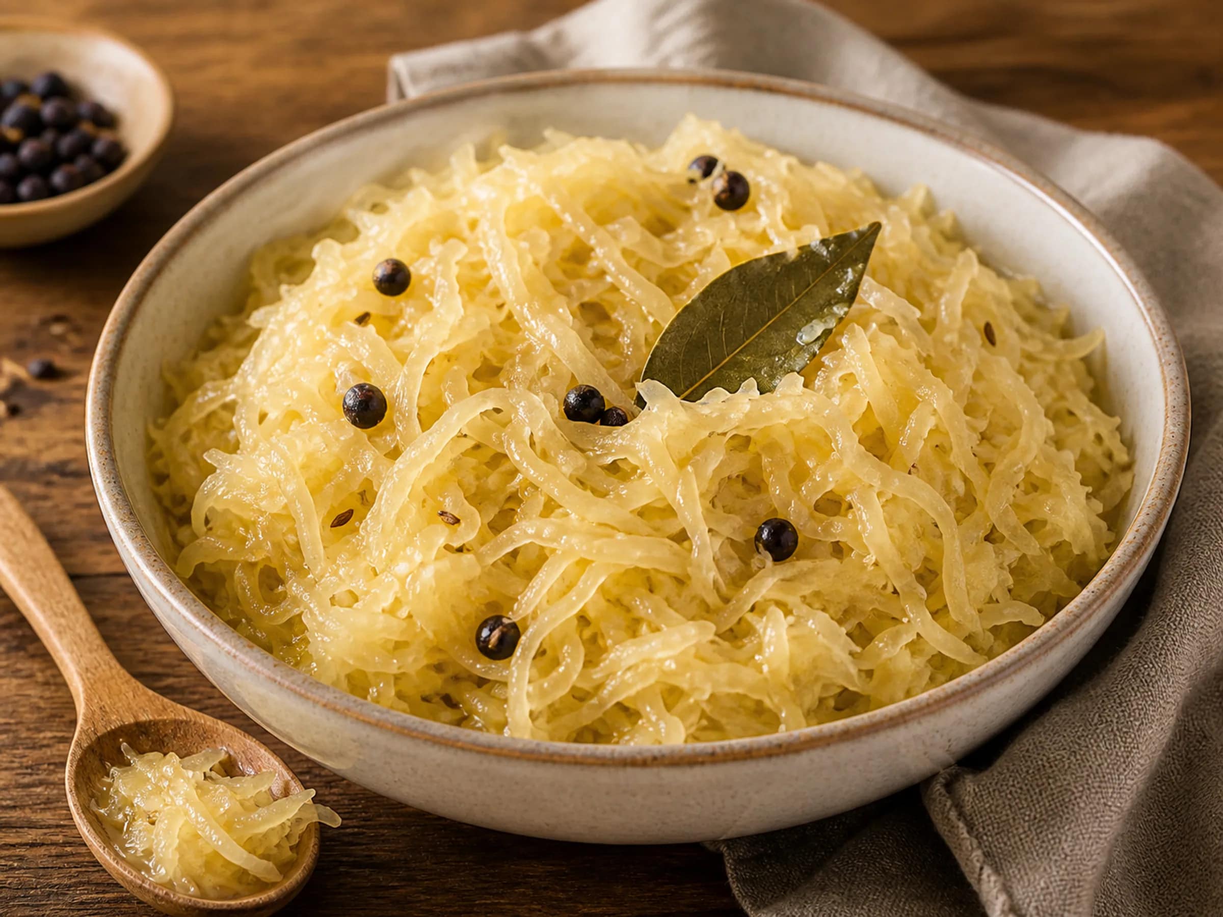Klassisches Sauerkraut im Glas