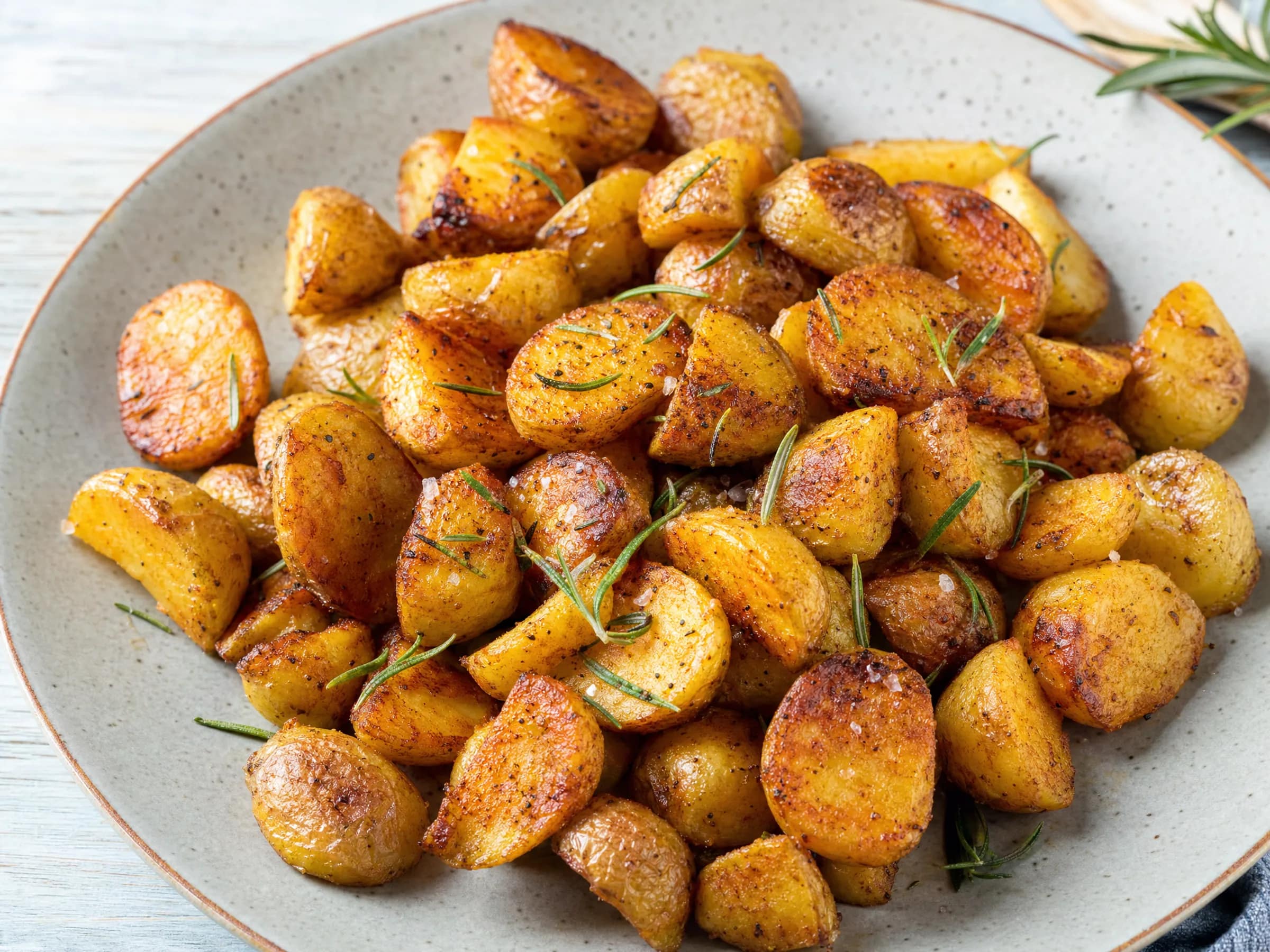 Knusprige Ofenkartoffeln vom Blech mit Schale
