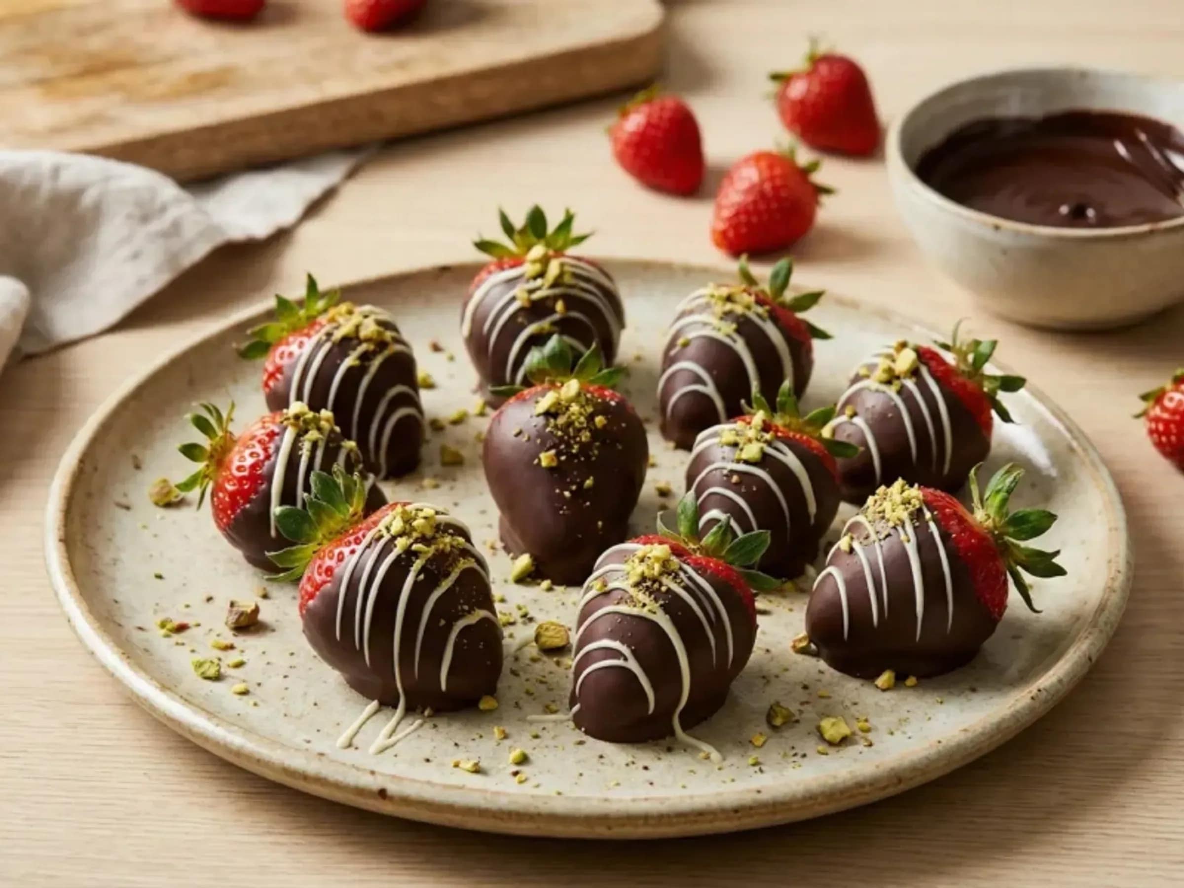 Schoko-Erdbeeren selber machen