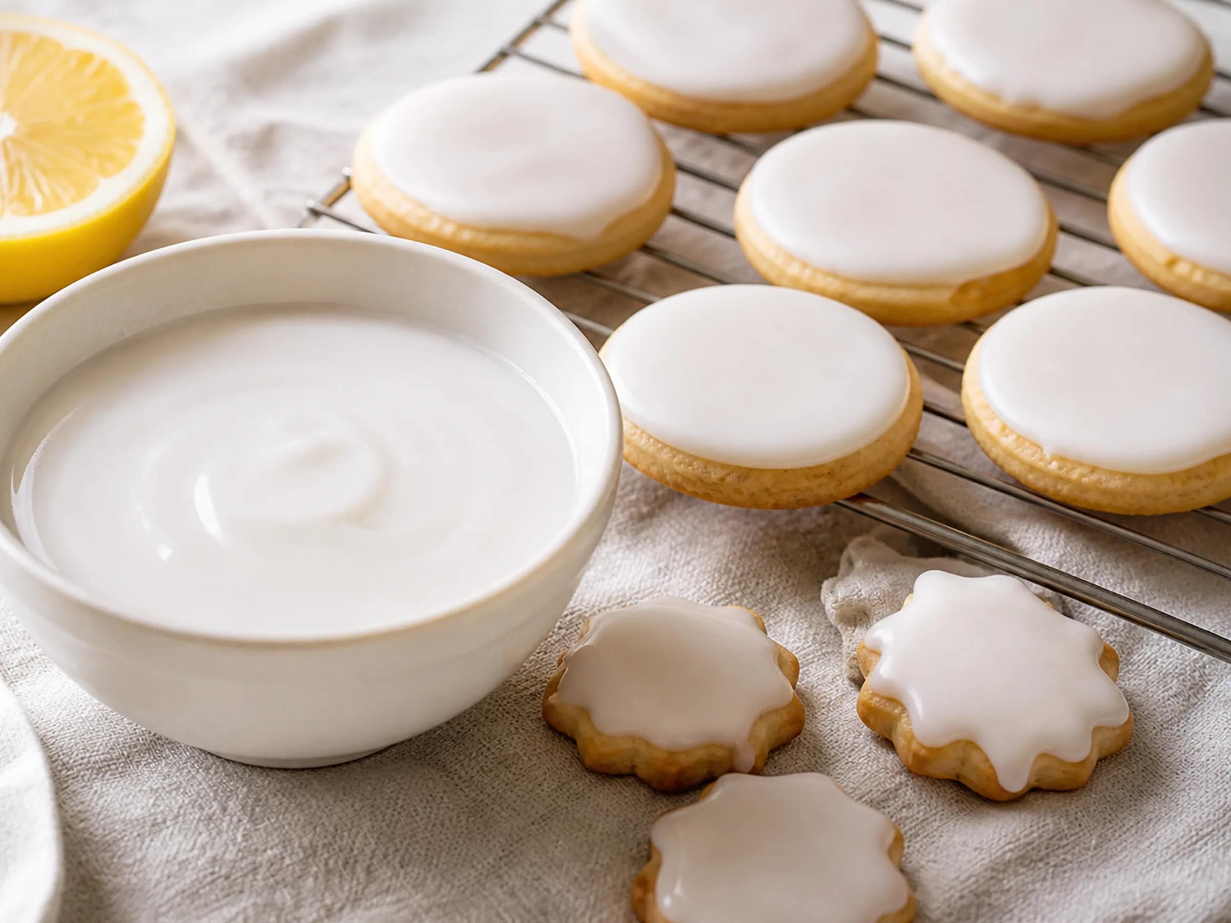 Glatter Zuckerguss für Kuchen und Plätzchen