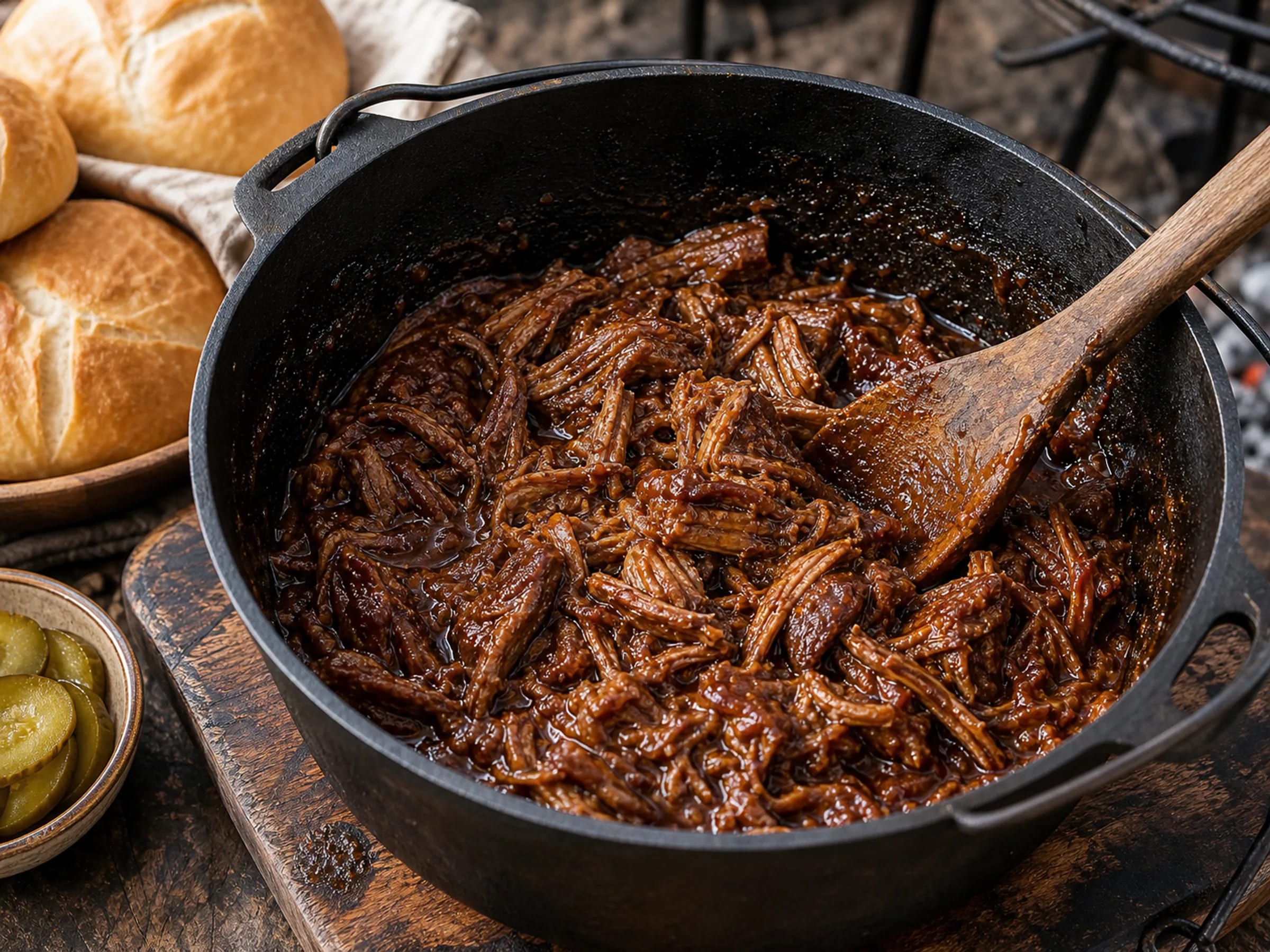 Zartes Colafleisch in dunkler würziger Sauce