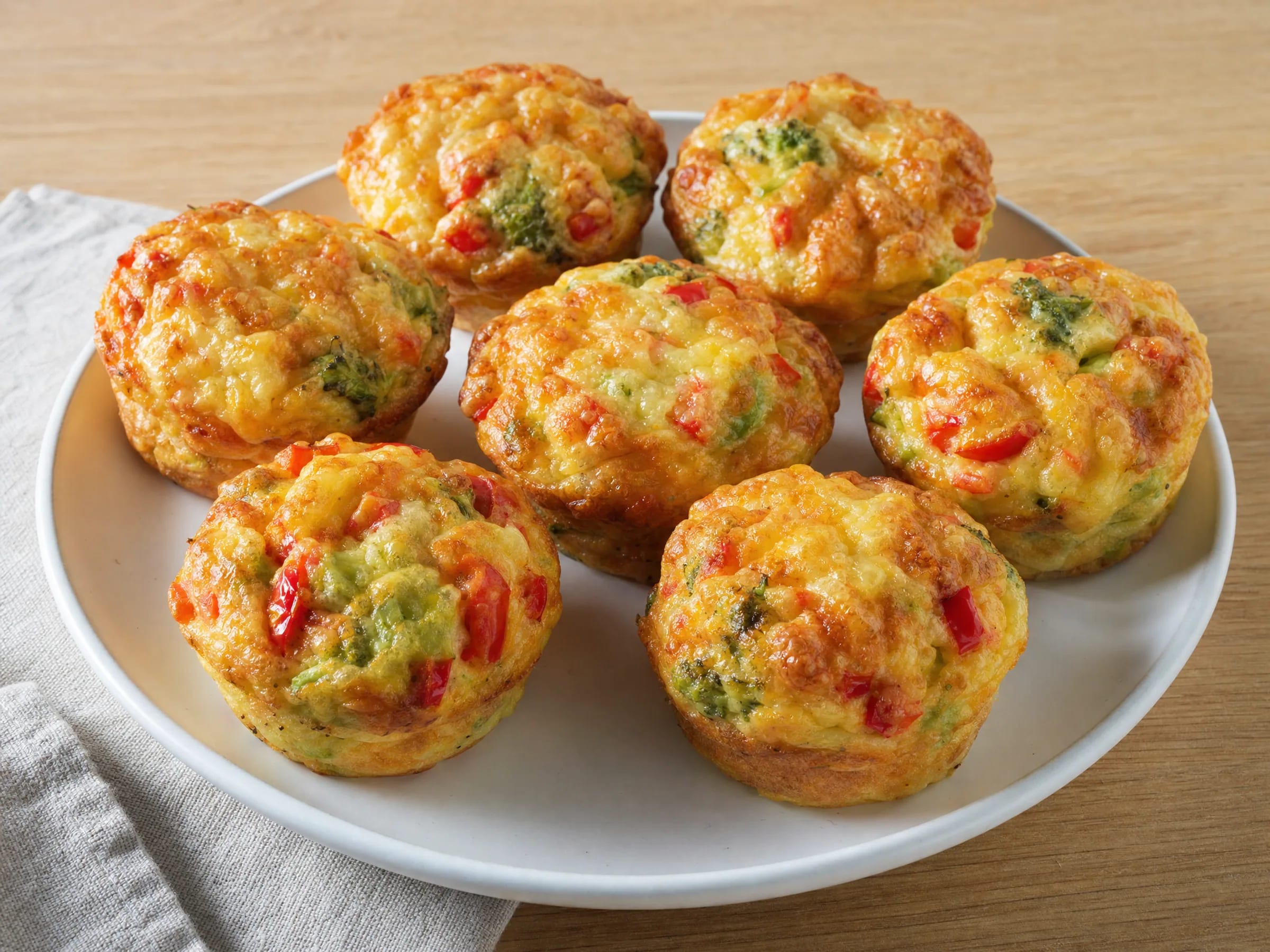 Herzhafte Muffins mit Käse und Gemüse – saftig auch kalt Rezeptfoto Herzhafte Muffins mit Käse und Gemüse – saftig auch kalt fertig angerichtet