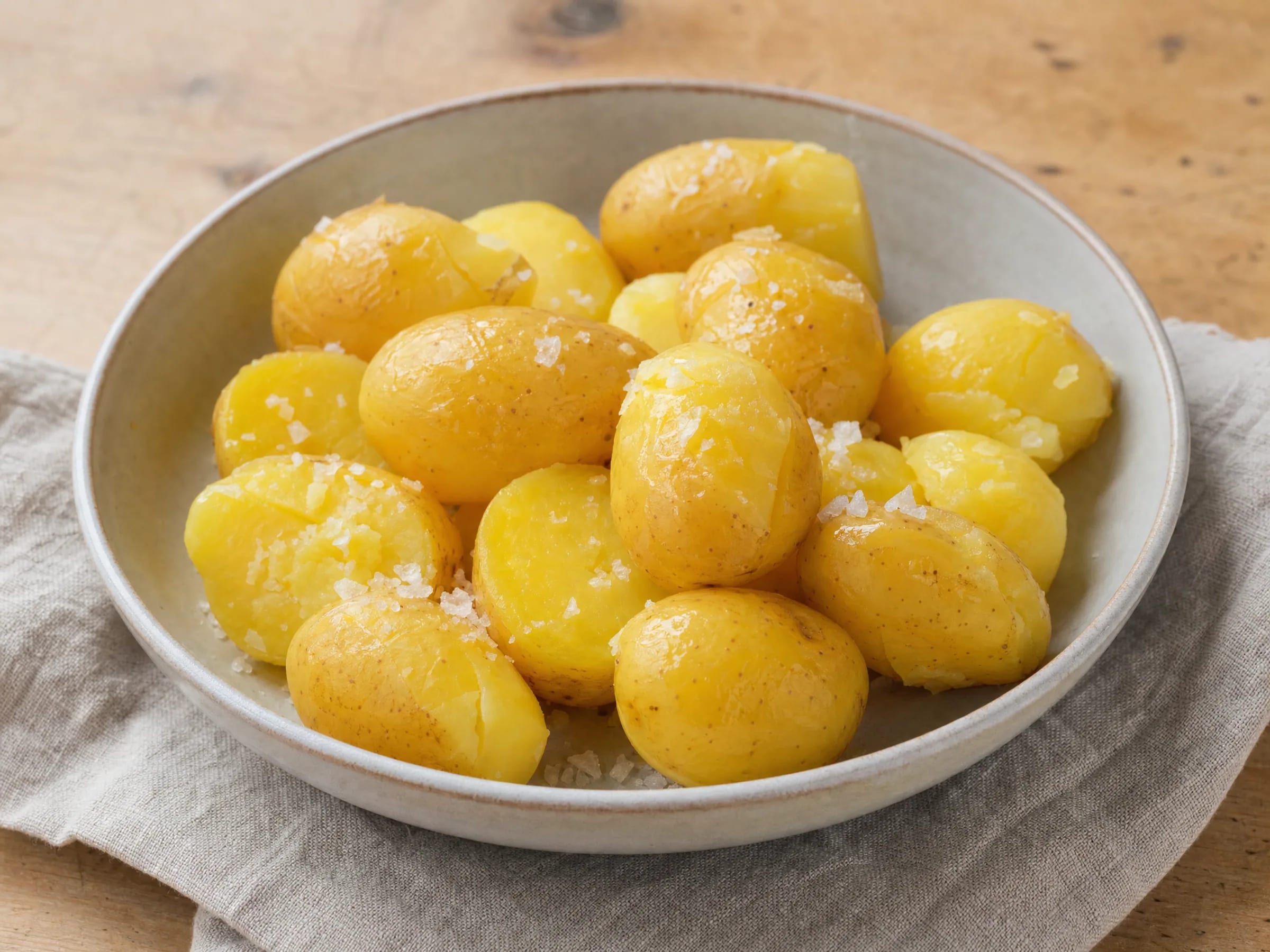 Kartoffeln kochen im Topf – perfekte Garzeit ohne Zerfallen Rezeptfoto Kartoffeln kochen im Topf – perfekte Garzeit ohne Zerfallen fertig angerichtet