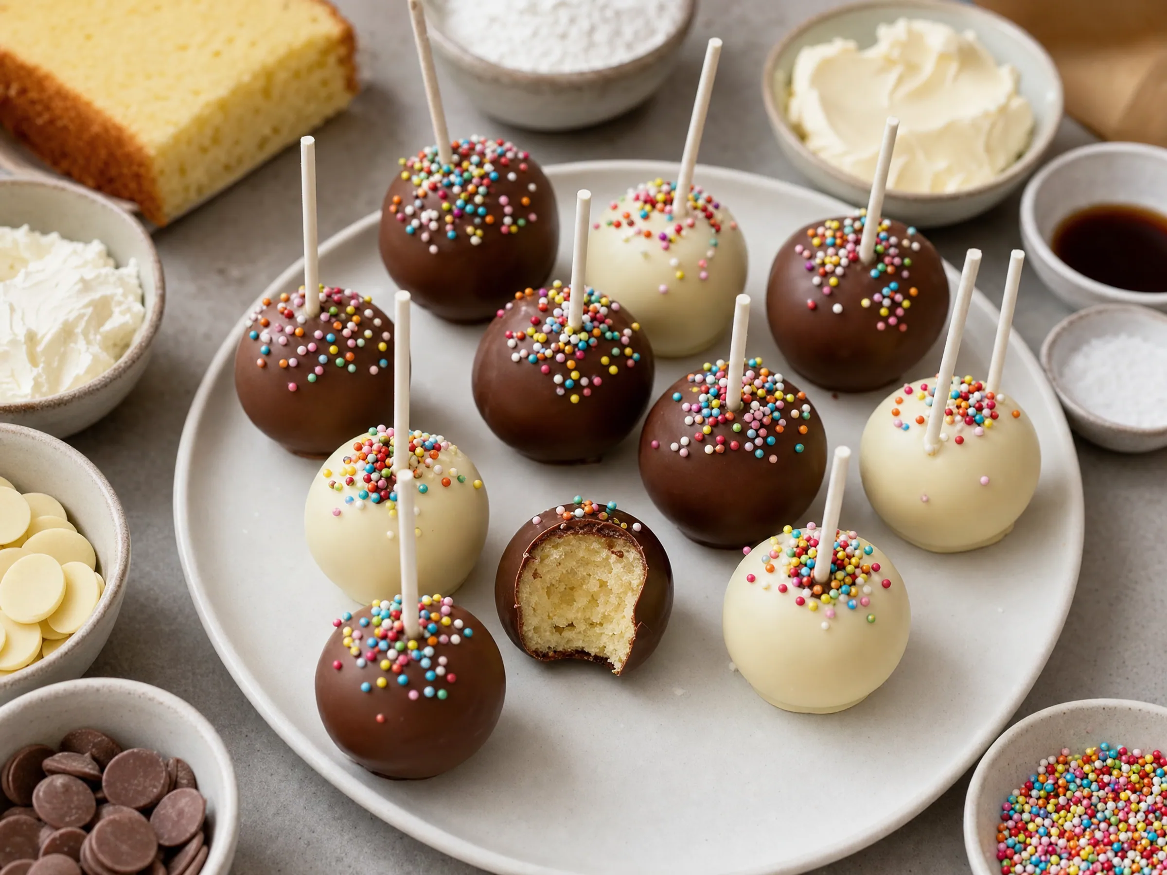 Cake Pops mit Frischkäse – ohne Backen, saftig und formstabil