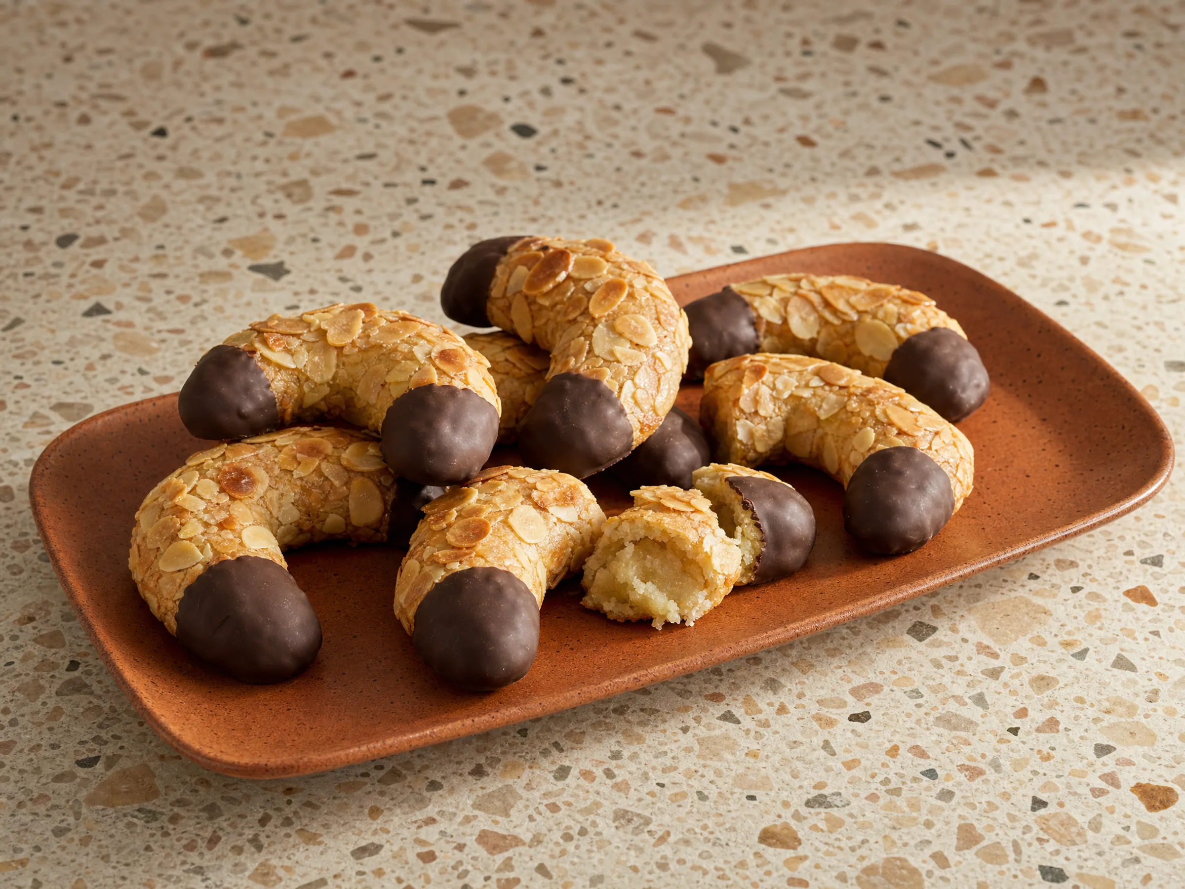Mandelhörnchen mit Marzipan wie vom Bäcker