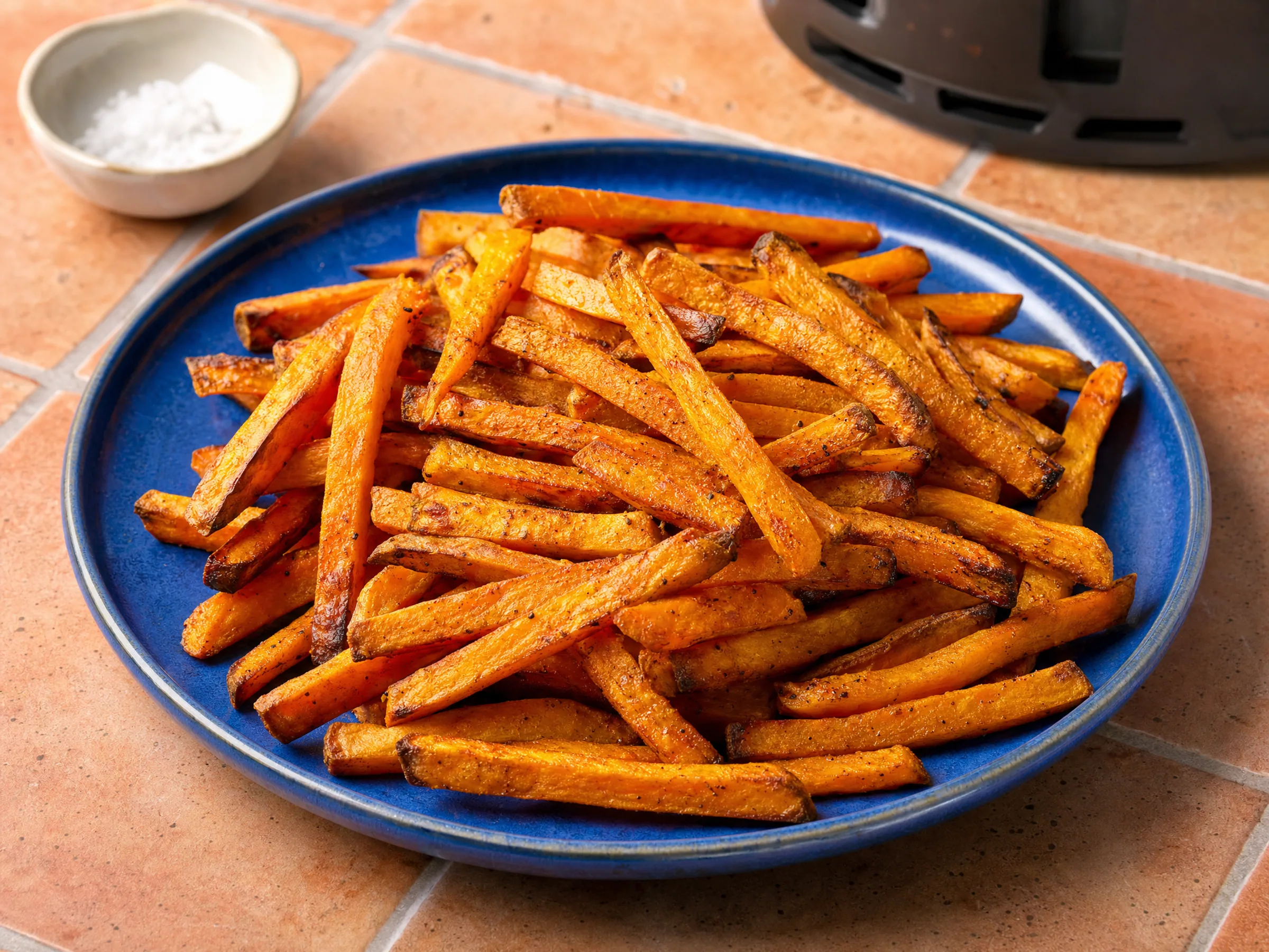 Knusprige Süßkartoffel-Pommes aus dem Airfryer
